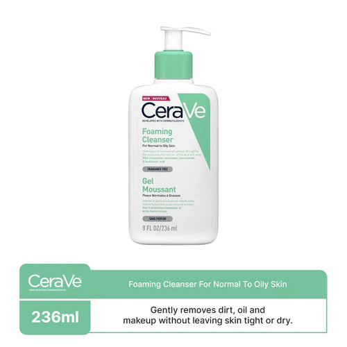 CeraVe Foaming Facial Cleanser Fragrance Free Gel Moussant 236ml