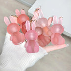 Gege Bear Cute Rabbet Velvet Lip Mud keychain style Pack of 6