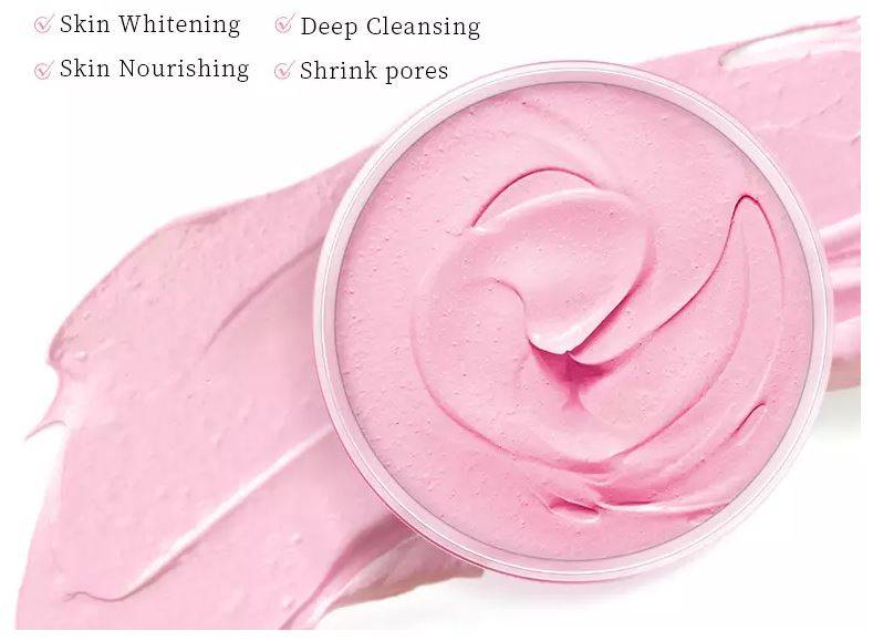 Liftheng Peach Mud Mask Moisturizing Pore Reducing Facial Cleansing 100g