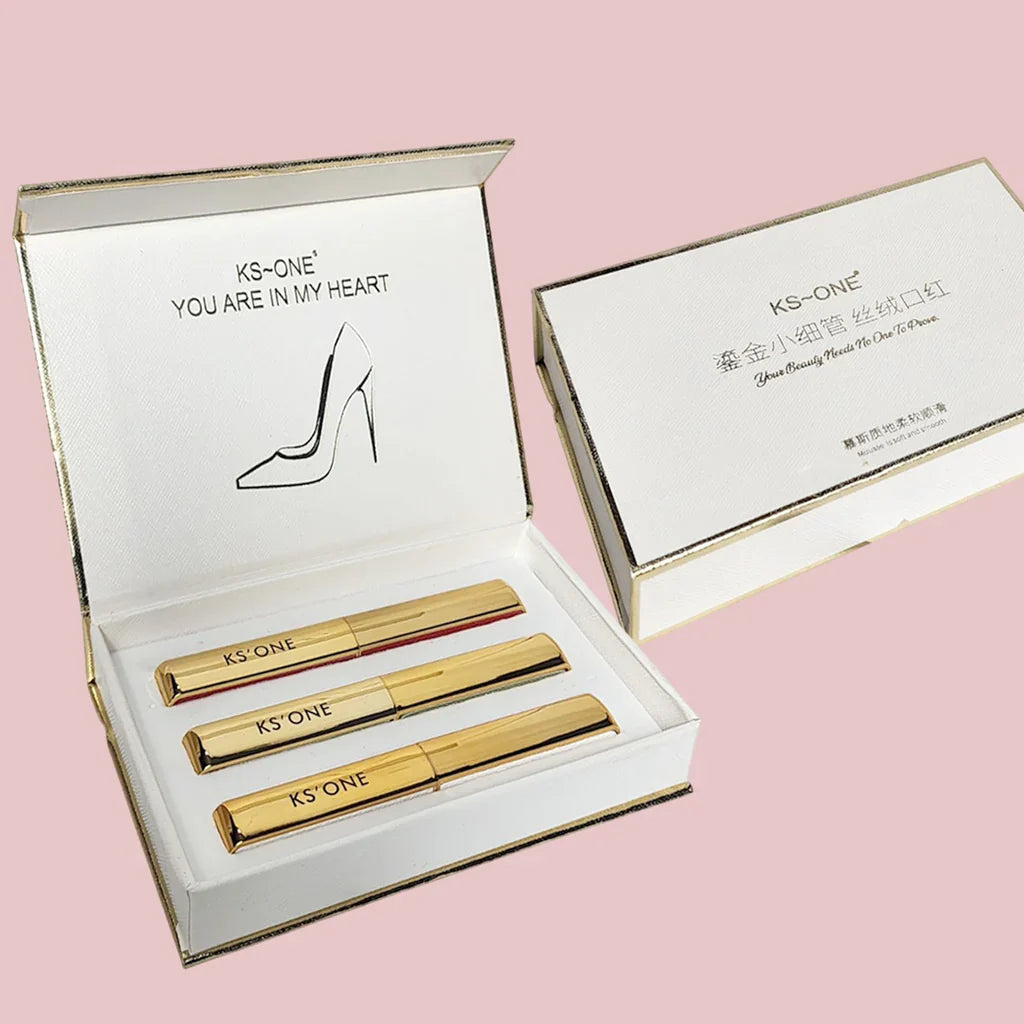 KS-One Fancy Long Lasting Lipstick 3Pcs Set