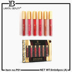 Lakyou Beauty Show Stopping Matte Allure Liquid Lipstick Waterproof Long Lasting Non Drying 6Pcs Set