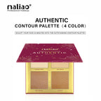 Maliao Authentic Contour Palette - Sculpt and Define With 4 Stunning Shades