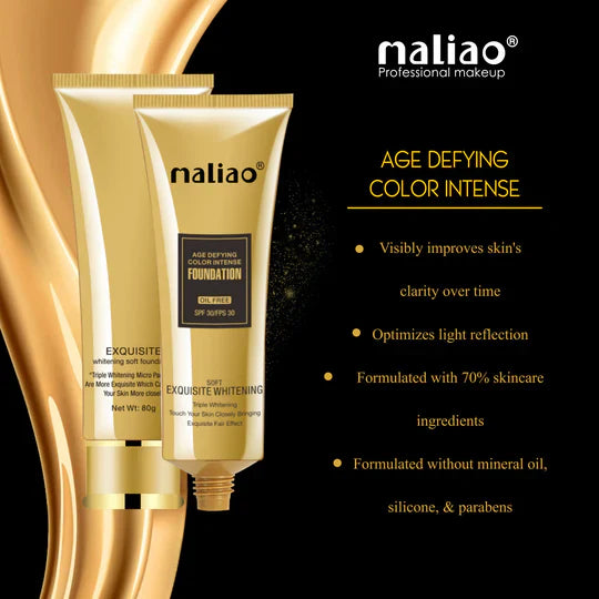 Maliao Age Defying Foundation Full Coverage Anti-Aging Matte Finish
