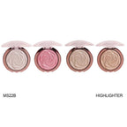 Mielena Italy Fashion Color Makeup Highlighter Glow 4Pcs Set MS22B