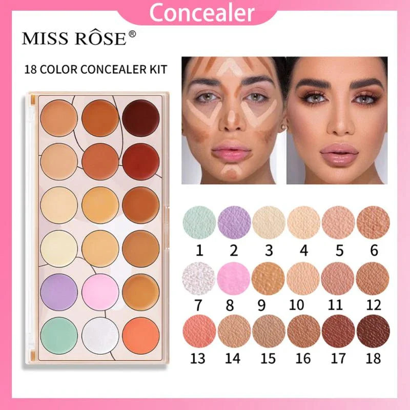 Miss Rose 18 Color Corrector and Concealer Palette
