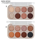 Miss Rose 8 Color Celestial Love Eyeshadow Palette