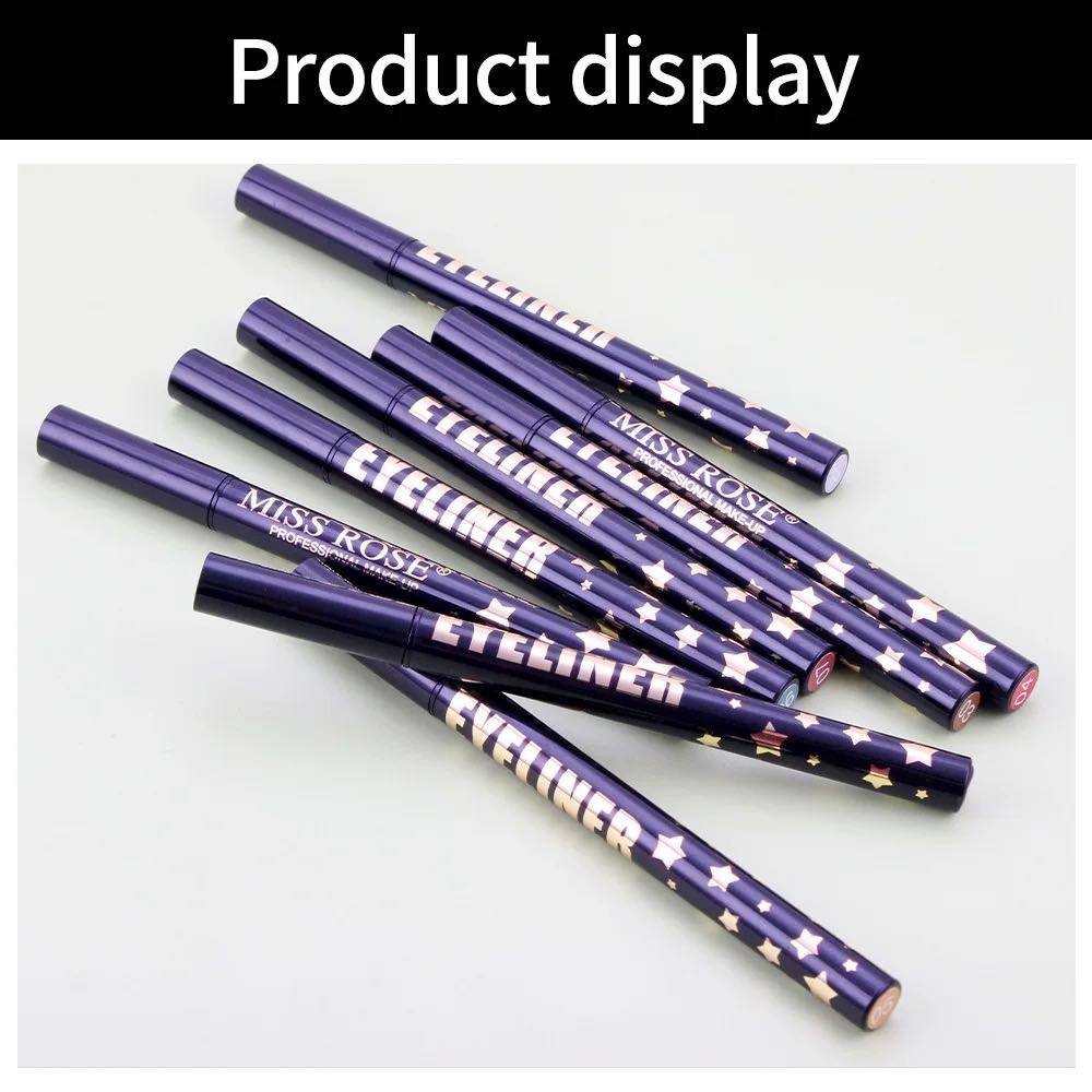 Miss Rose Glitter Waterproof Eyeliner 8 Pcs Set