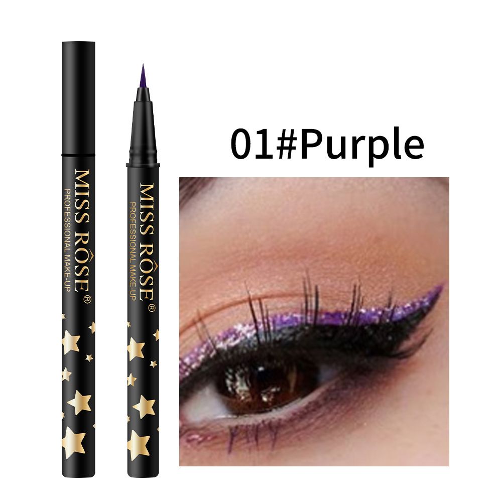 Miss Rose Glitter Waterproof Eyeliner 8 Pcs Set