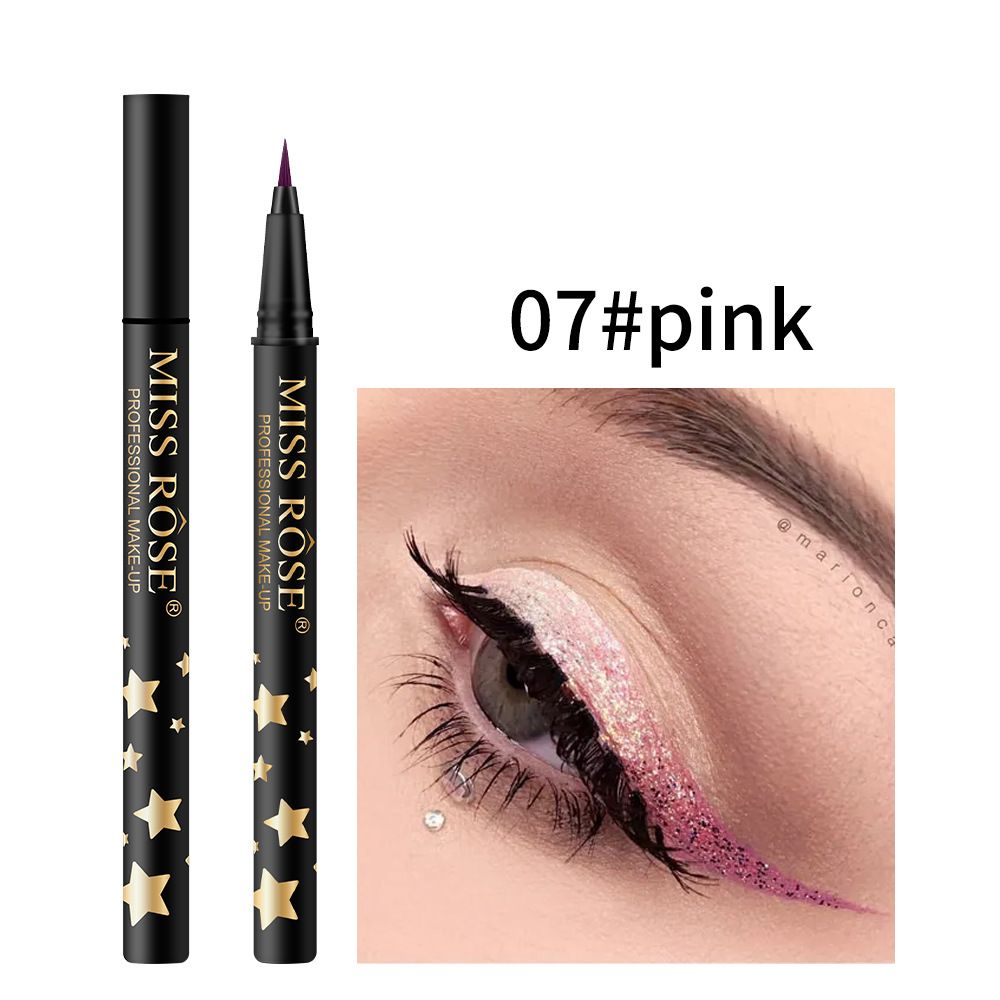 Miss Rose Glitter Waterproof Eyeliner 8 Pcs Set
