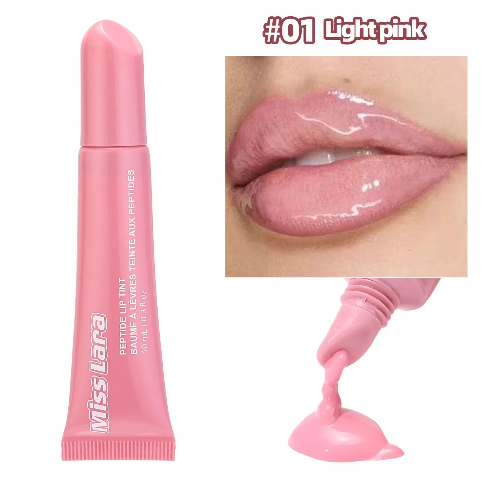 Miss Lara Peptide Lip Tint Plumping Gloss 4Pcs Set