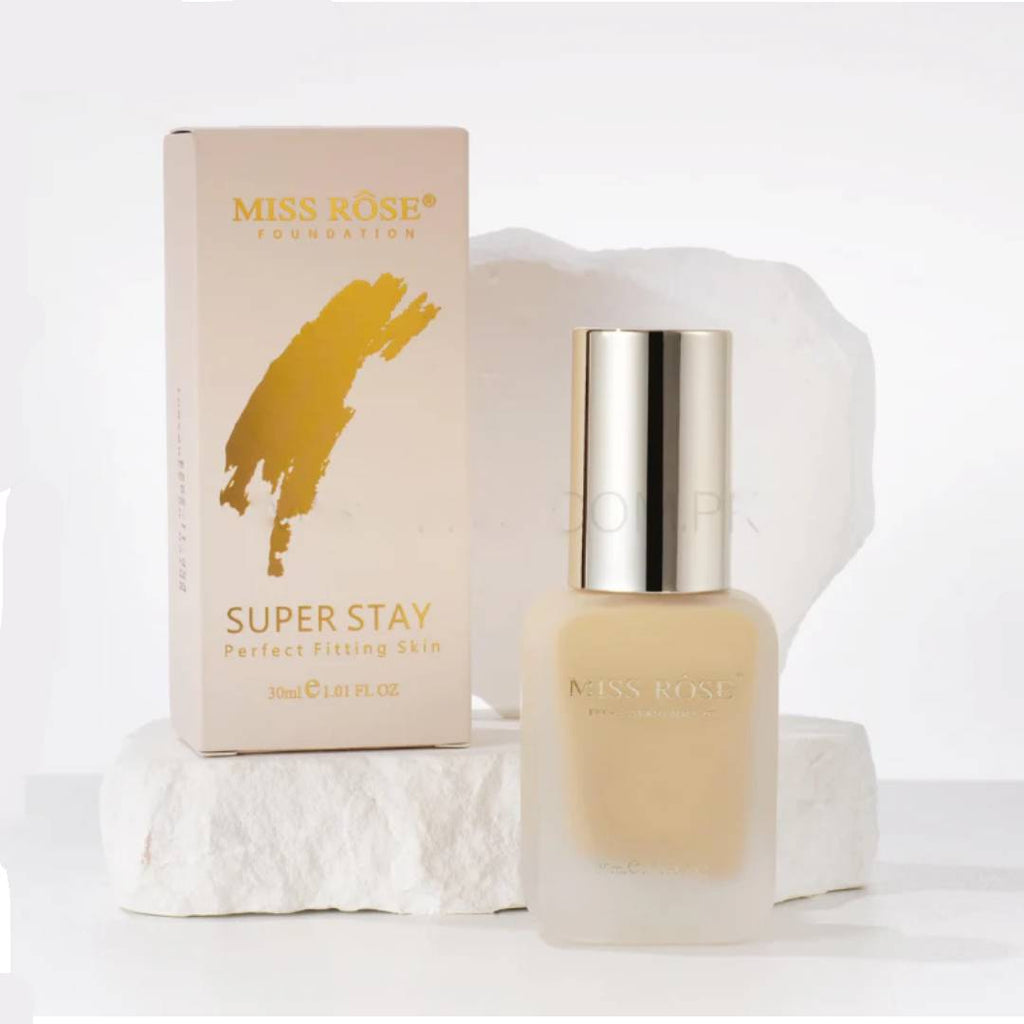 Miss Rose Super Stay Foundation Perfect Fitting Skin Shade Ivory 6