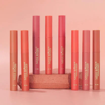 Miss Rose Hydramatte Pillow Talk Blur Long Lasting Lip Gloss 8pcs Set
