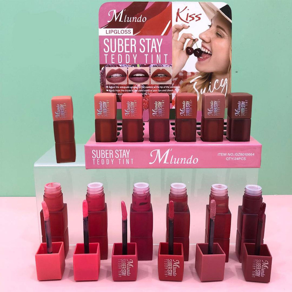 Miundo Super Stay Matte Teddy Tint Lip Gloss 6pcs Set