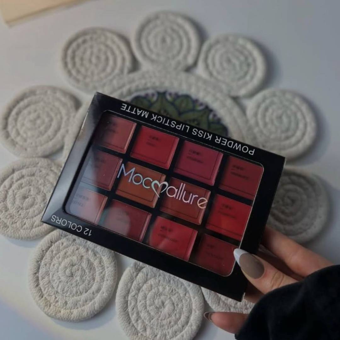 Mocallure Powder Kiss Lipstick Matte 12 Color Palette