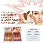 Miss Lara 6 Colors Lightweight Charmthing Shading Powder Concealer Eyeshadow Palette