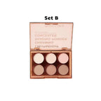 Miss Lara 6 Colors Lightweight Charmthing Shading Powder Concealer Eyeshadow Palette