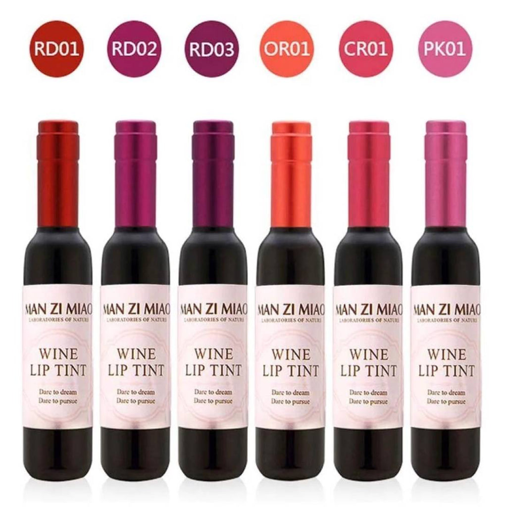 Vine Lip Tint Natural Liquid Long Lasting 6 Color Set