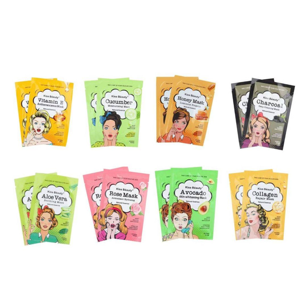 Kiss Beauty Sheet Mask 5Pcs Random Variants Set