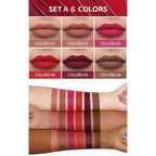 KS-One Pack Of 6Pcs Matte Lip Gloss Set