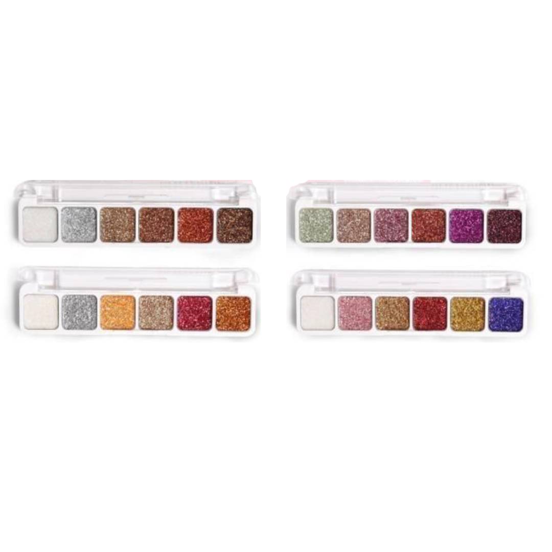 Msyahoo 6in1 Glitter Eyeshadow Palette 4Pcs Set