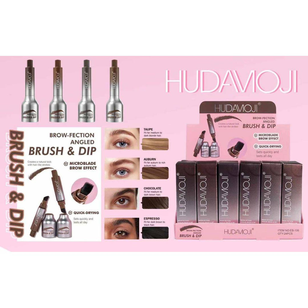 Hudamoji Brow-Fection Angled Eyebrows Brush & Dip Liquid Eyebrow Gel Pen