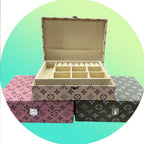 LV Printed Rexine Jewellery Box