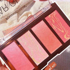Romantic Color Kiera Beauty Star Glow 4in1 Blush And Highlighter Palette