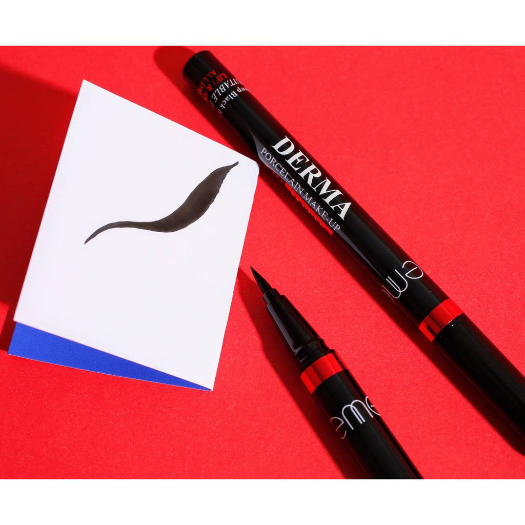 Emelie Derma 24 hour Waterproof Matte Marker Eyeliner Pen - BLACK