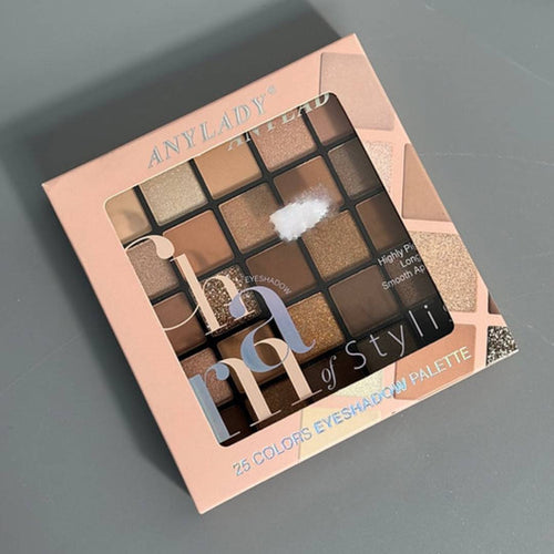 Any Lady Charm Of Stylist 25 Colors Highly Pigmented Eyeshadow Palette