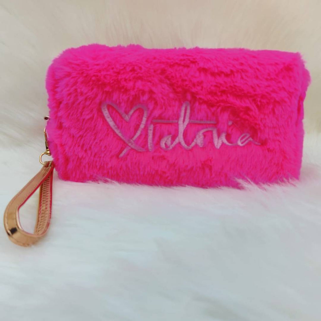Victoria Fur Style Make Up Pouch