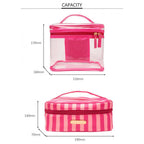 4in1 Clear PVC Makeup Cosmetic Zipper Bag