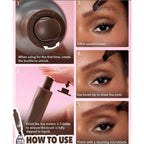 Hudamoji Brow-Fection Angled Eyebrows Brush & Dip Liquid Eyebrow Gel Pen