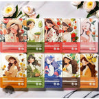 SADOER Facial Mask Anime Girl Fruit Mask Sheet Mask 10Pcs Set
