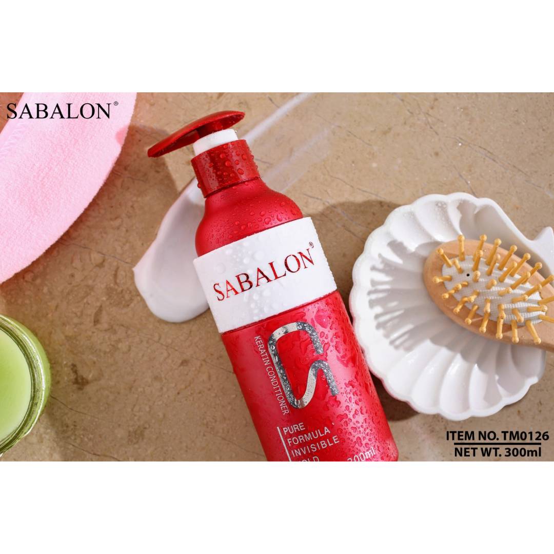 Sabalon Keratin Hair Shampoo Conditioner And Mask 3Pcs Deal + Sabalon Hold Strength Vertical Hold Styling Gel (FREE))