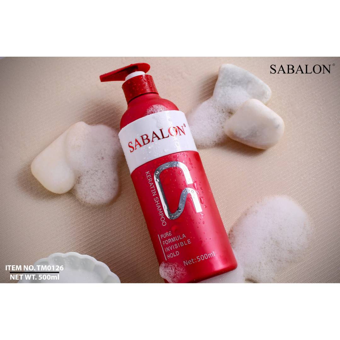 Sabalon Keratin Hair Shampoo Conditioner And Mask 3Pcs Deal + Sabalon Hold Strength Vertical Hold Styling Gel (FREE))