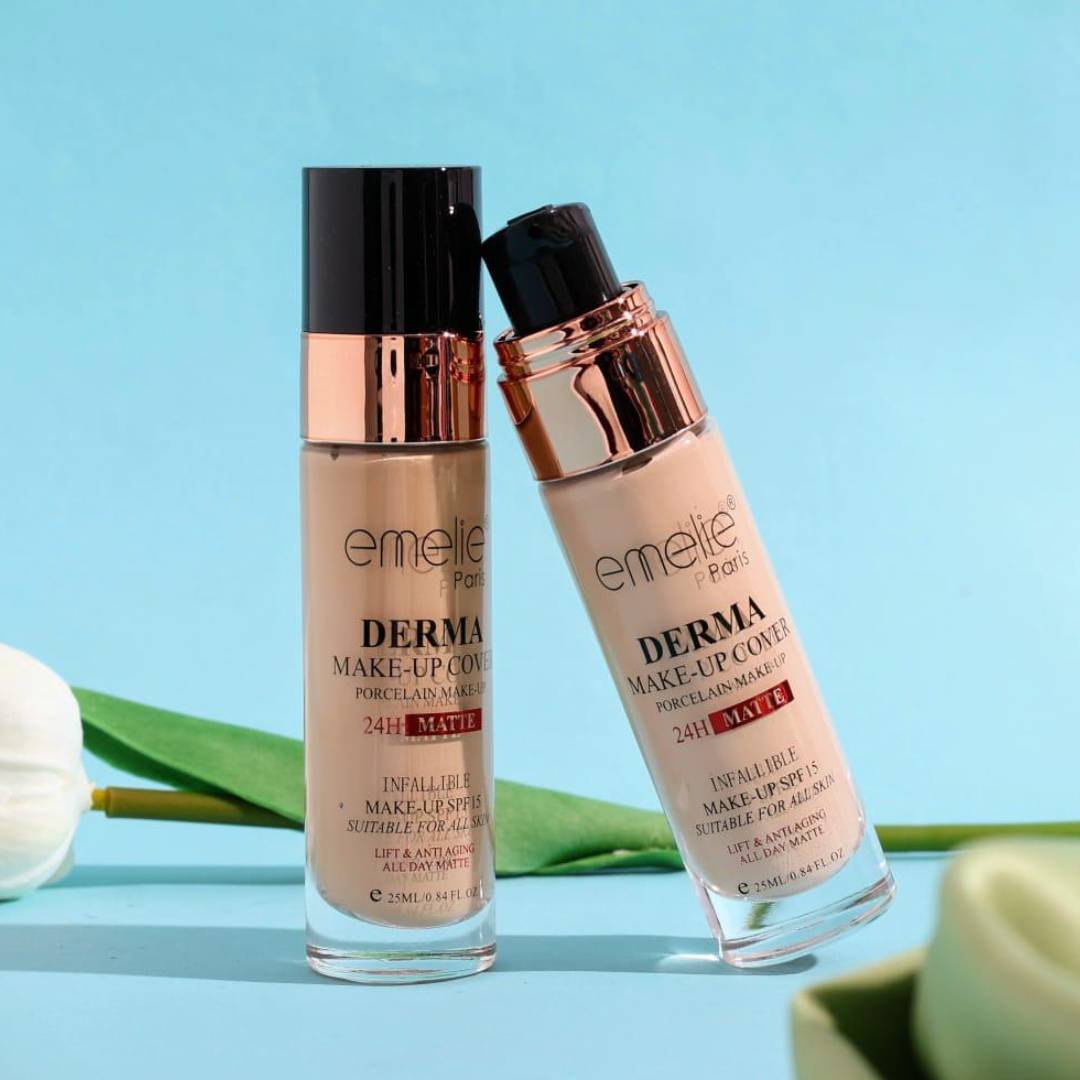 Emelie Paris Derma Makeup Cover Porcelain Makeup 24H Matte Foundation