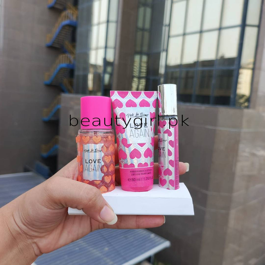 Pink In Sweet Crush On You Blend Love Fragrance 3Pcs Box