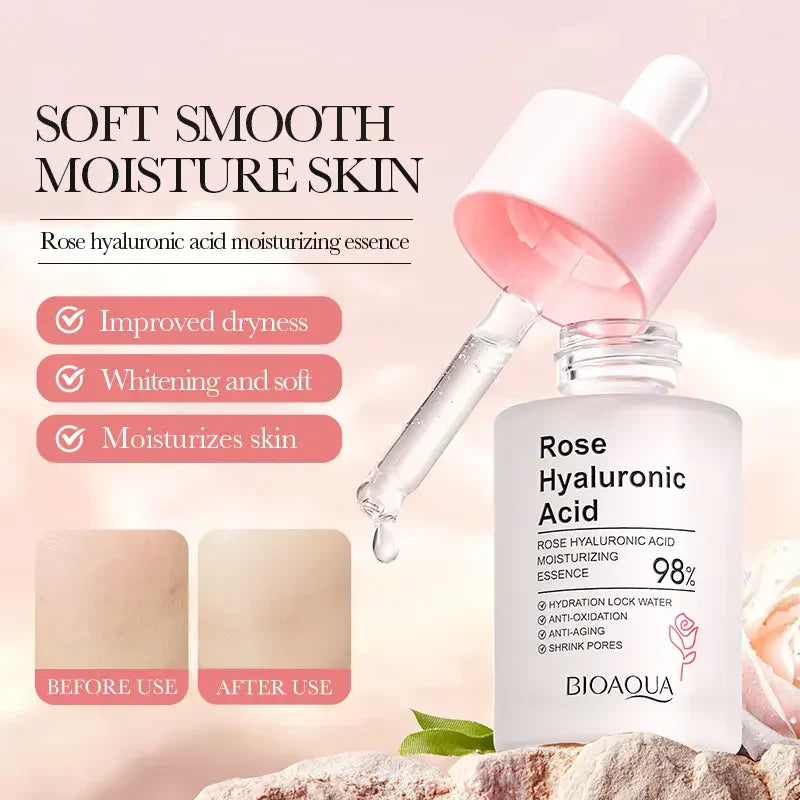 BIOAQUA Hyaluronic Acid Rose Face Serum 30ml