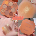 Miss Lara 9 Color Eye Shadow Palette Glitter Pearly Eyeshadow