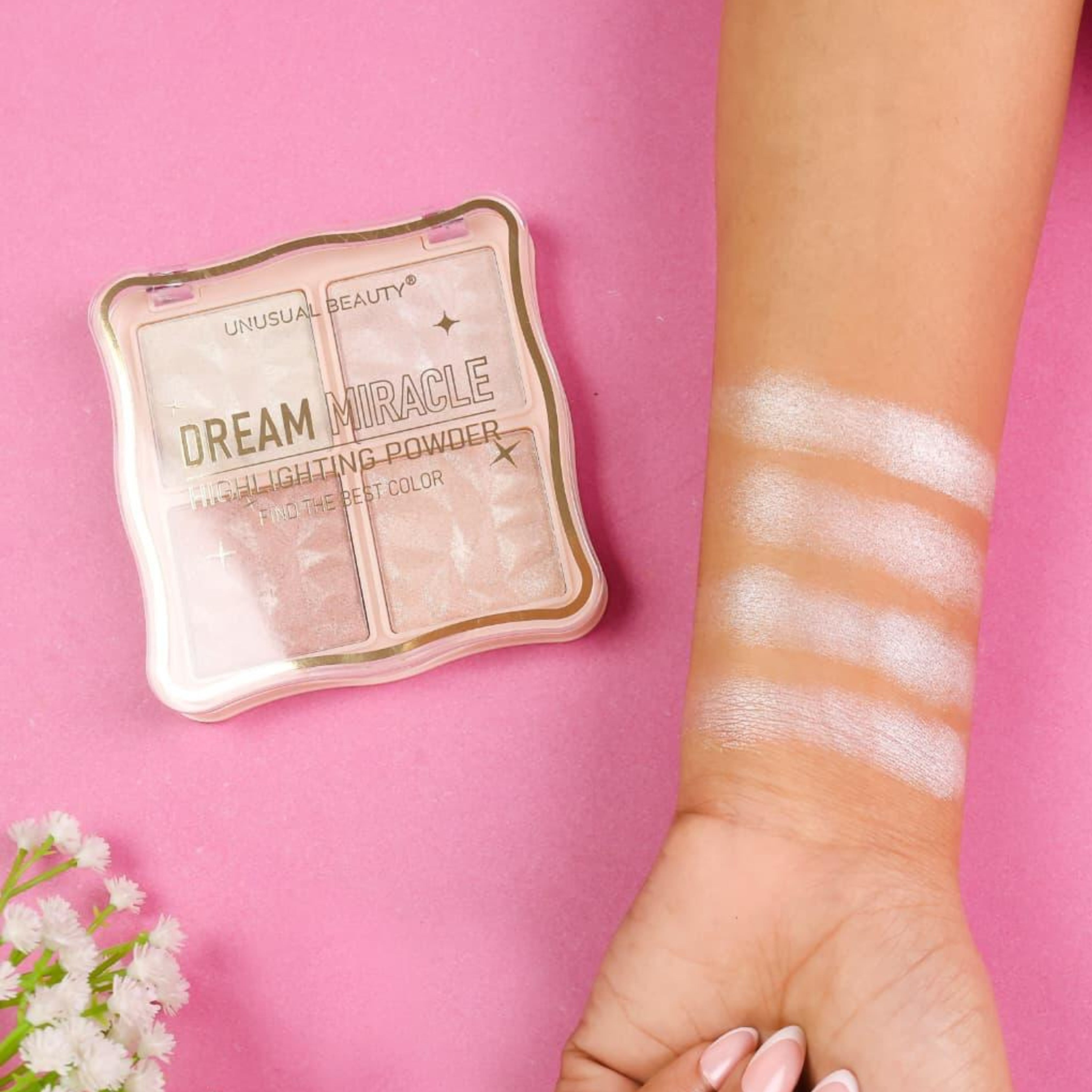 Unusual Beauty 4 Color Highlighter Palette