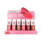 Hudamoji Soft Matte Lip Gloss Pack of 6