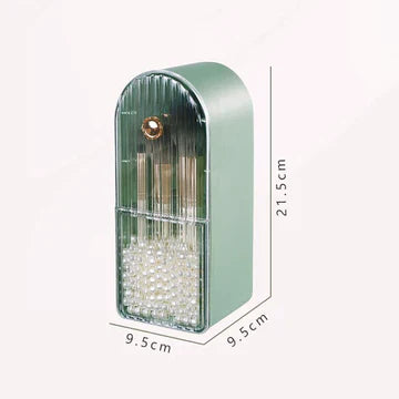 Parada Lipstick Holder Stackable Desk Cosmetics Storage Box Makeup Brush Holder Jewelry Storage Box Dustproof Waterproof Plastic 90026