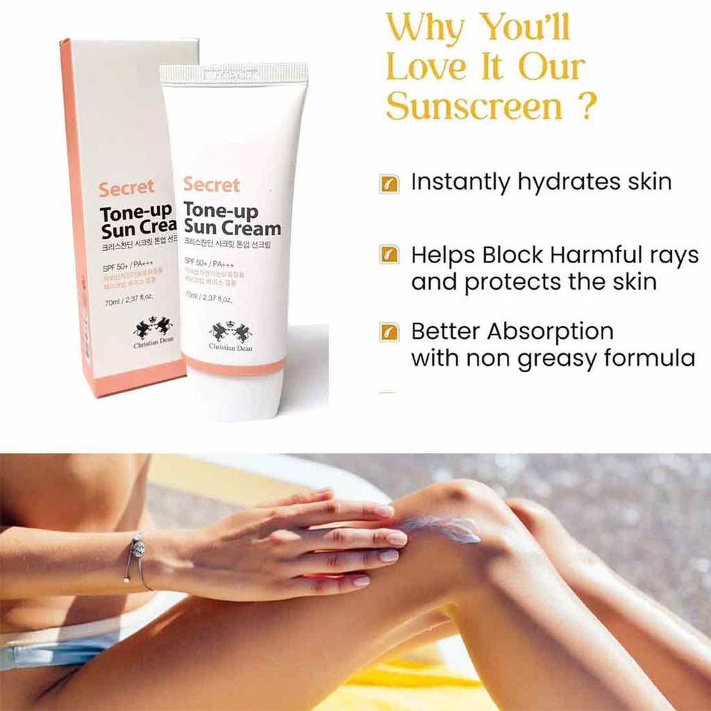 Christian Dean Secret Tone-up Sun Cream SPF50+/PA+++ 70ml