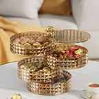 360 Rotating 4 Layer Desktop Jewelry Storage Box Organizer 14772