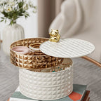 360 Rotating 4 Layer Desktop Jewelry Storage Box Organizer 14772