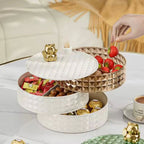 360 Rotating 4 Layer Desktop Jewelry Storage Box Organizer 14772