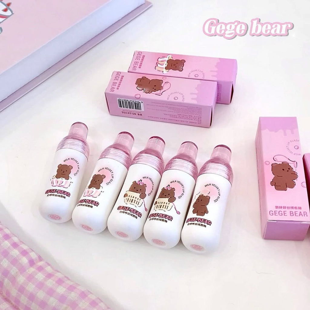 Gege Bear Milk Velvet Lip Gloss Pack of 6