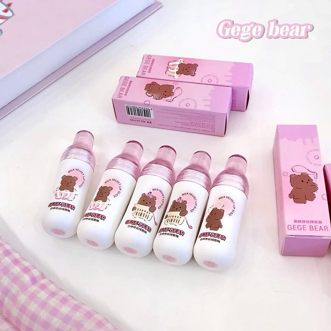Gege Bear Milk Velvet Lip Gloss Pack of 6