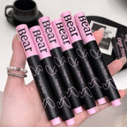 Gege Bear Heart Shape Magic Pen Moisturizing Solid Lip Gloss Lipstick 6Pcs Set