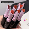 Gege Bear Heart Shape Magic Pen Moisturizing Solid Lip Gloss Lipstick 6Pcs Set